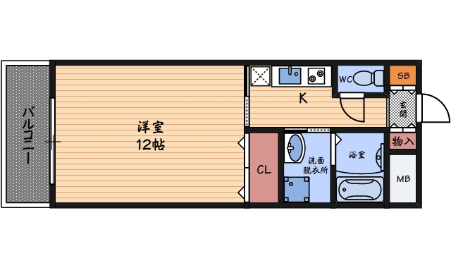 4階の間取り図