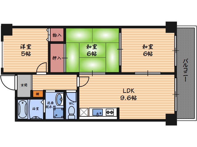 6階の間取り図