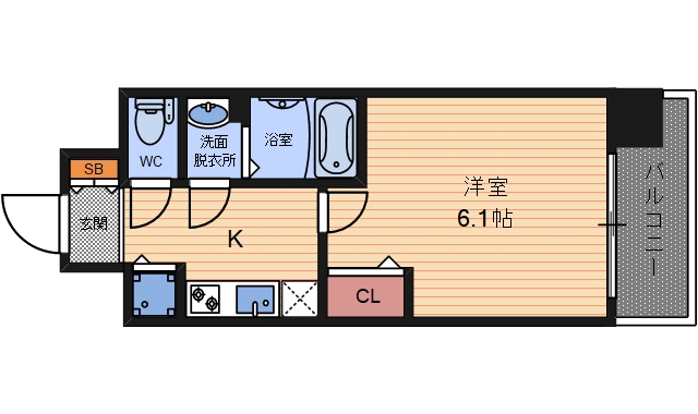6階の間取り図