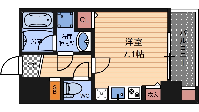 6階の間取り図