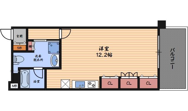 4階の間取り図
