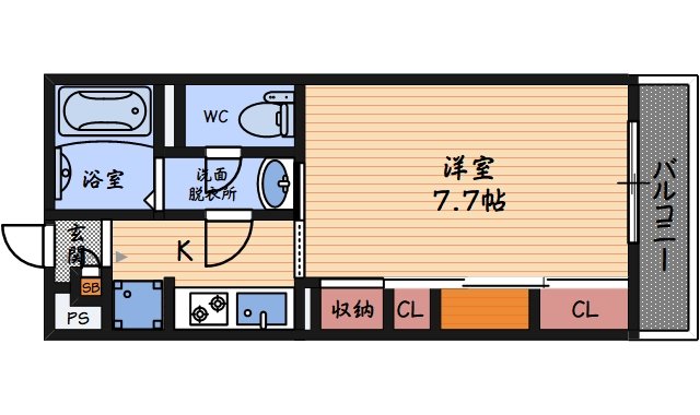 1階の間取り図