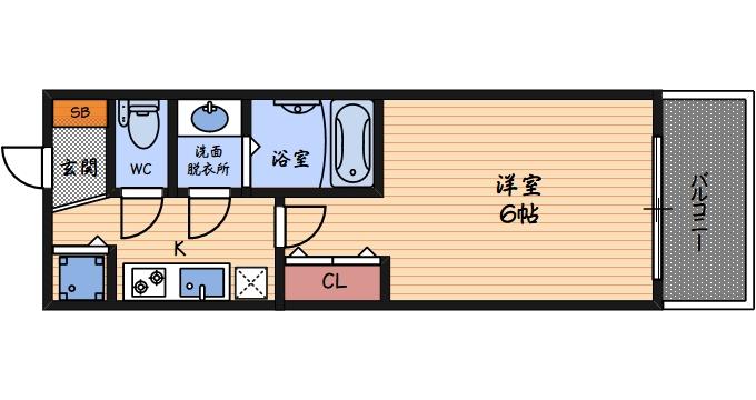 2階の間取り図