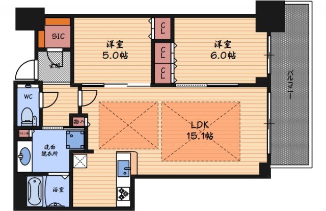 18階の間取り図