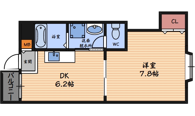 4階の間取り図