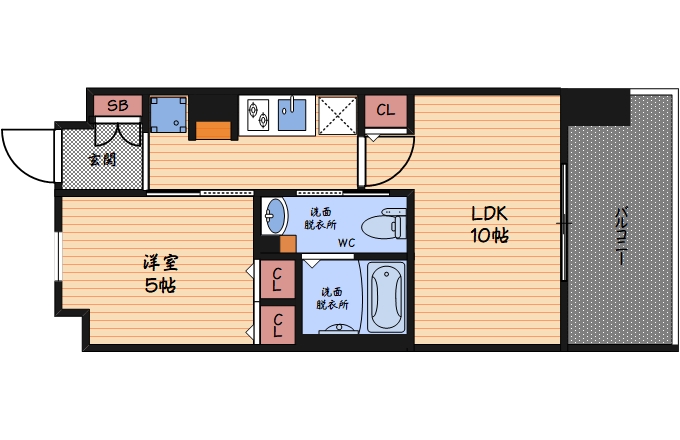 6階の間取り図