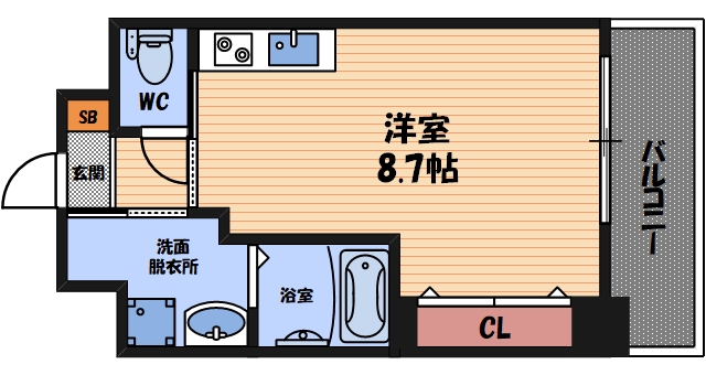 6階の間取り図