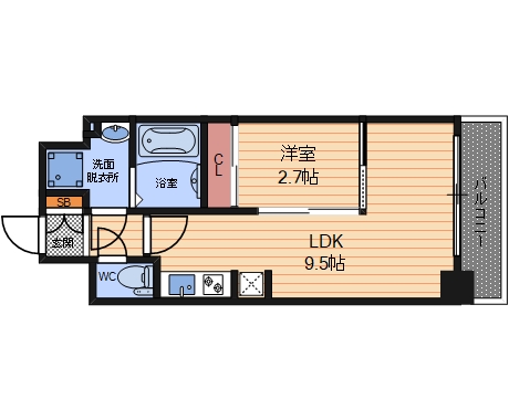 3階の間取り図