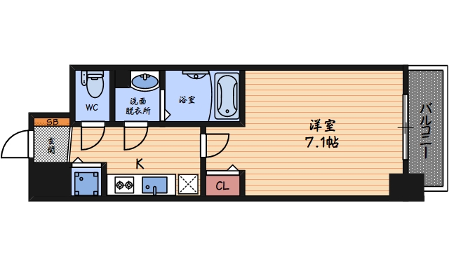 4階の間取り図
