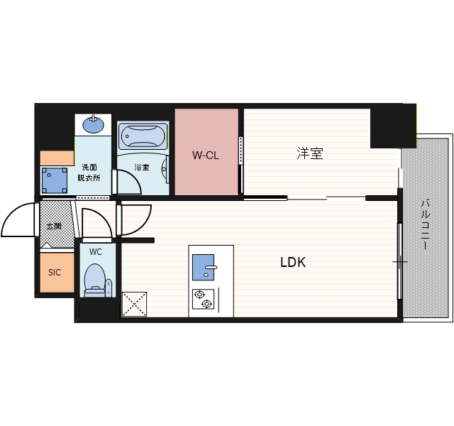 4階の間取り図