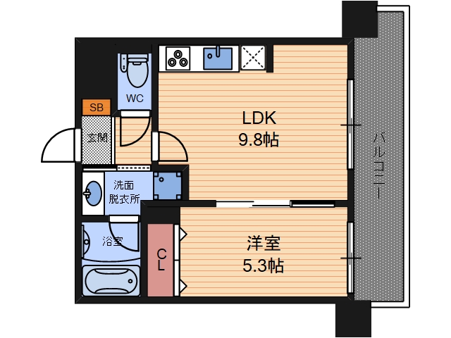 5階の間取り図