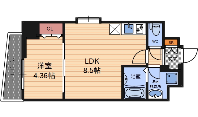 6階の間取り図