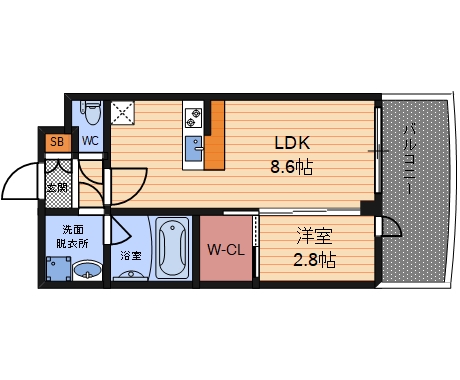 2階の間取り図