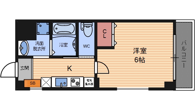 4階の間取り図