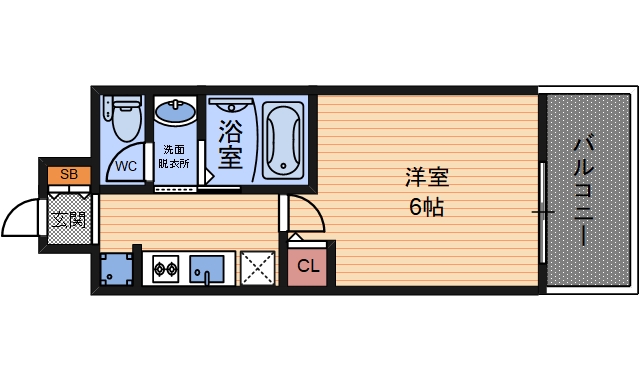 8階の間取り図