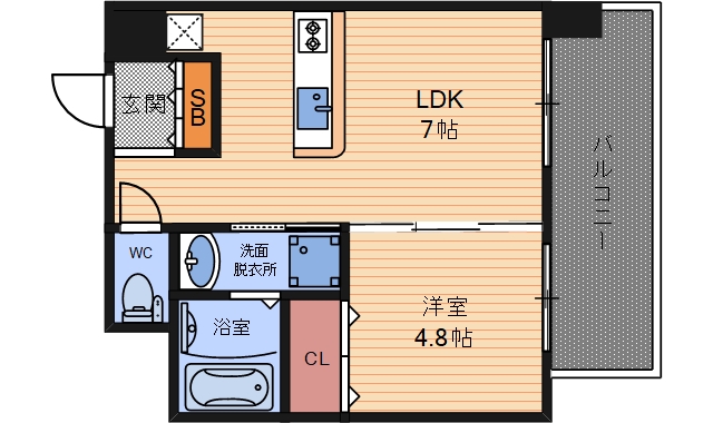 4階の間取り図