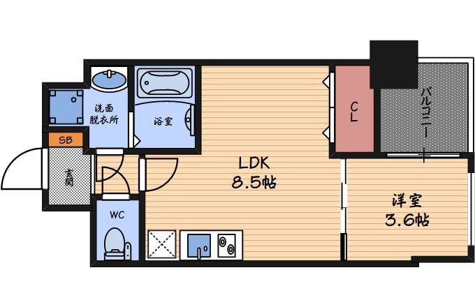 9階の間取り図