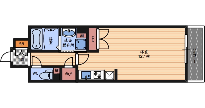 7階の間取り図