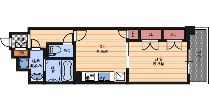 9階の間取り図