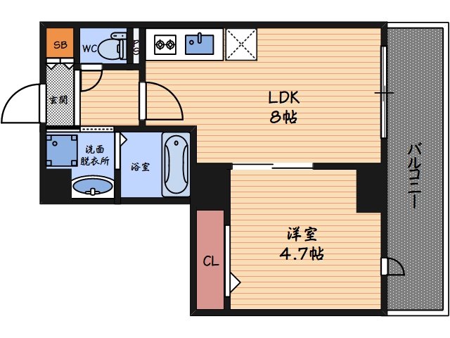 2階の間取り図