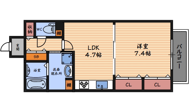 5階の間取り図