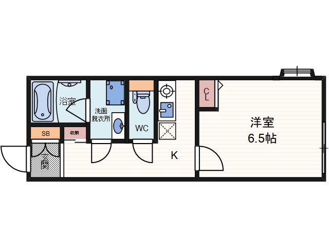 2階の間取り図