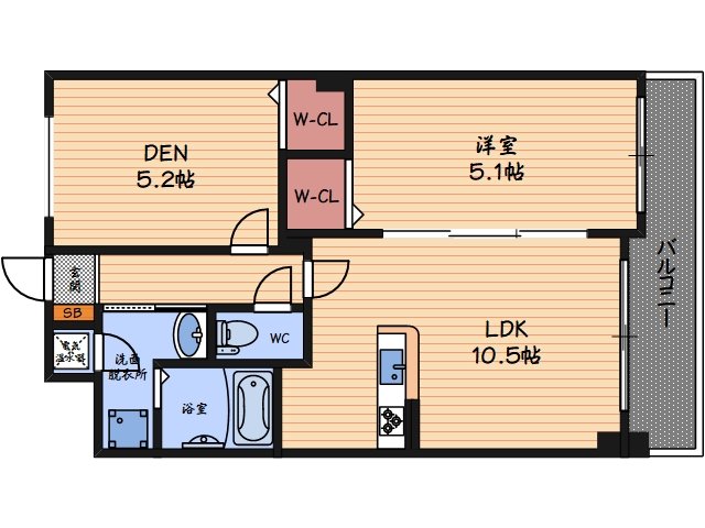 8階の間取り図