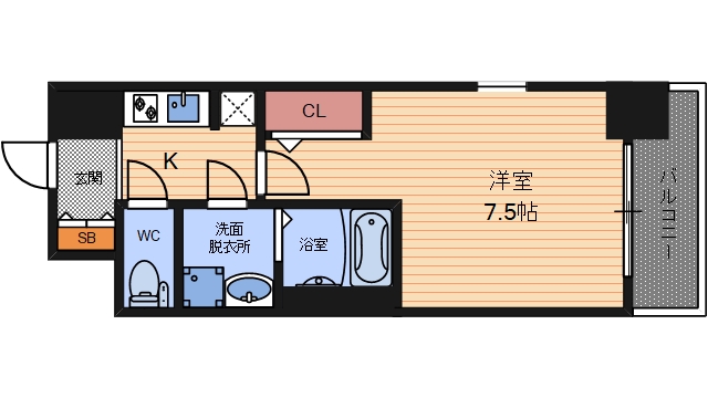 5階の間取り図