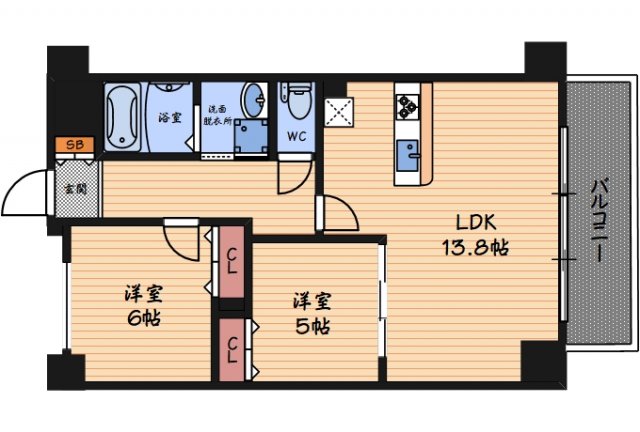 8階の間取り図