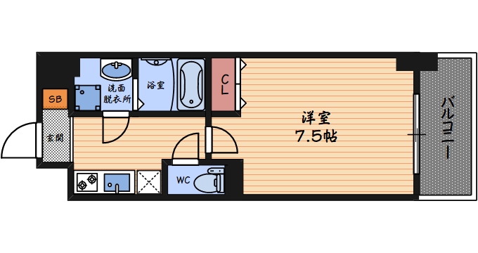 2階の間取り図