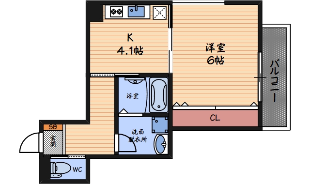 1階の間取り図