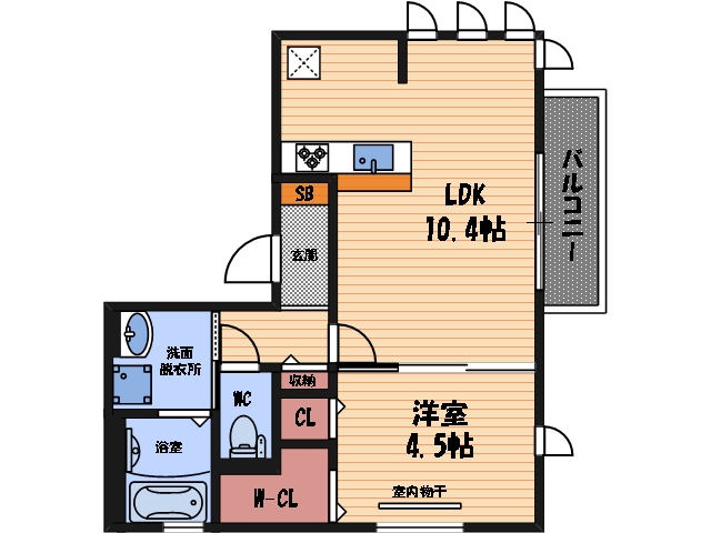 1階の間取り図