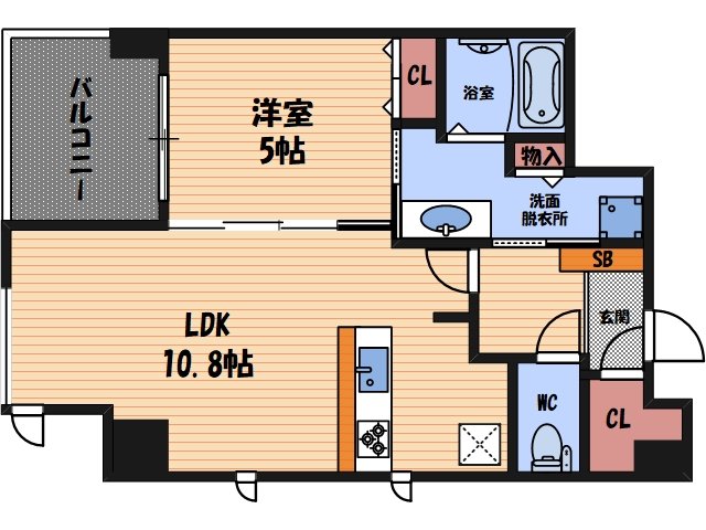 2階の間取り図