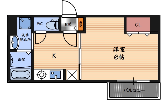 1階の間取り図