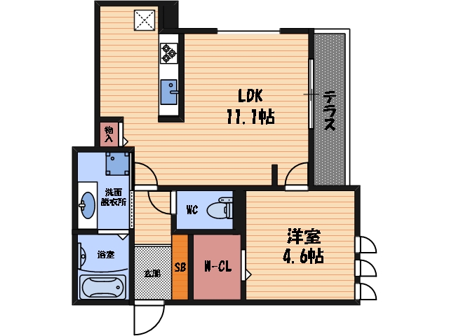 2階の間取り図