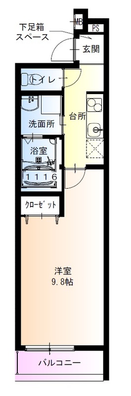 2階の間取り図