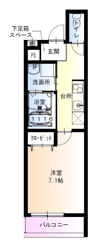 3階の間取り図