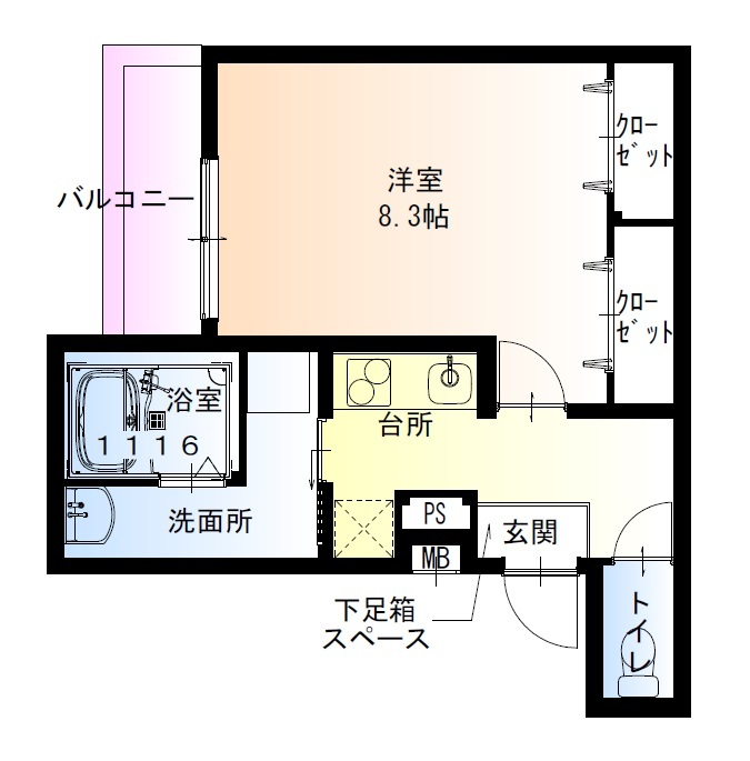 3階の間取り図