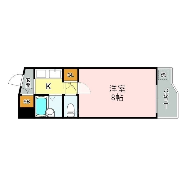1Kのお部屋です