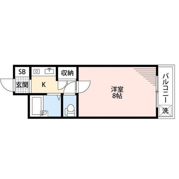 1Kのお部屋です