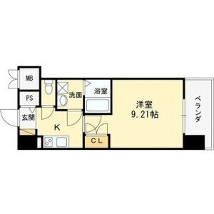 1K　洋室9.21帖　K2.5帖