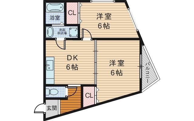 人気のオール洋室です