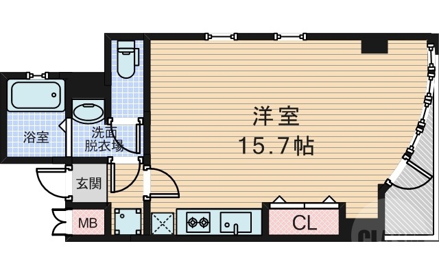 15.7帖のビッグワンルーム