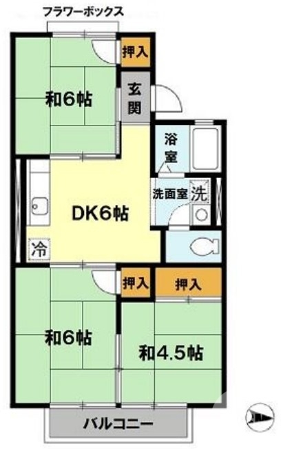2階の角部屋です♪