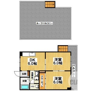 ルーフバルコニー付きです♪