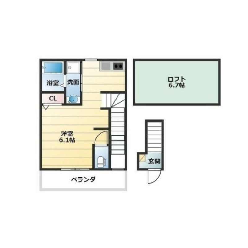 広々ロフト付き♪