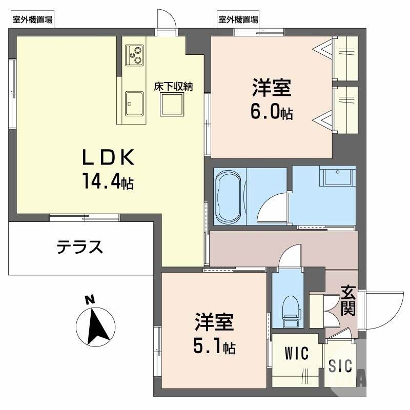 室内小型犬２匹ペット飼育ＯＫ♪