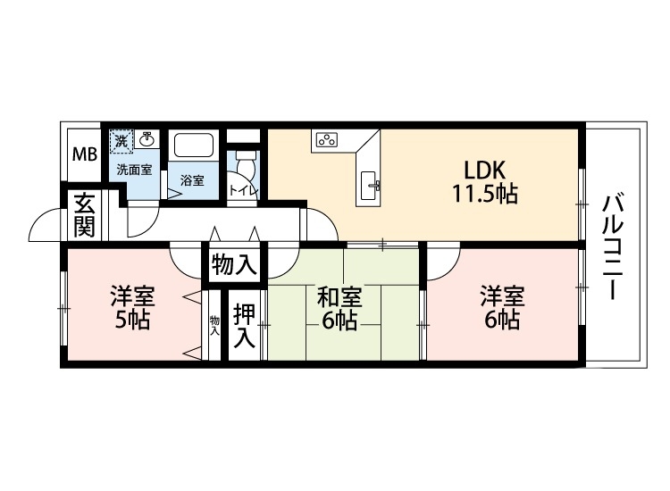 使いやすい間取り♪