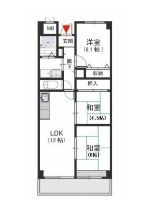 南向きバルコニー♪