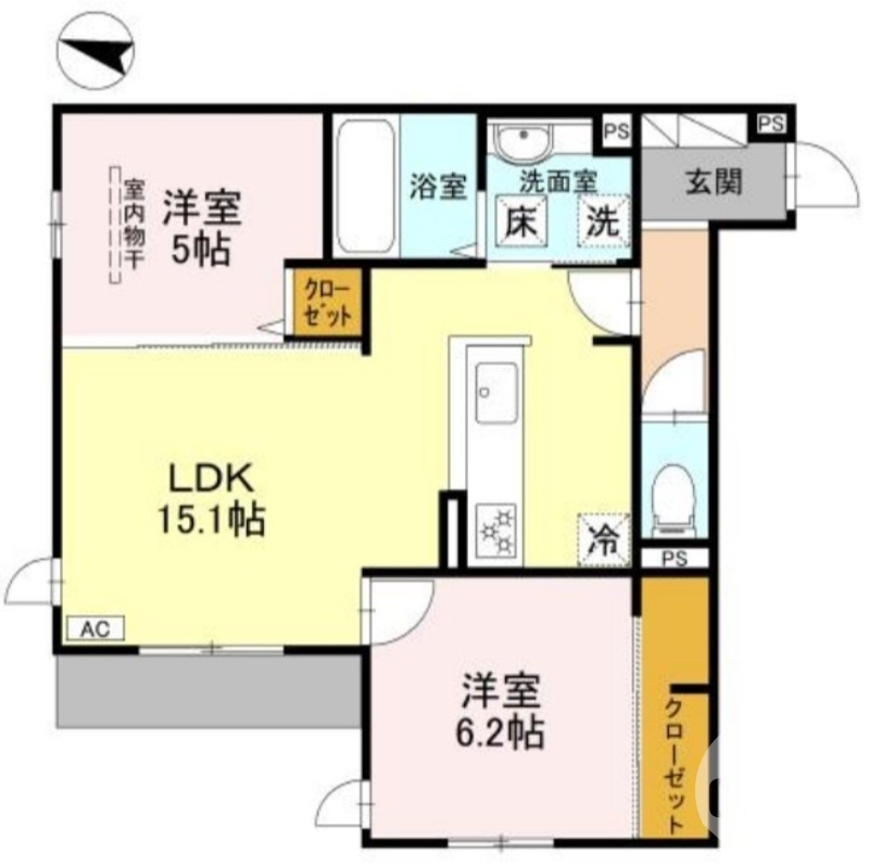 全室角部屋♪